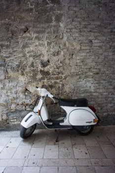 Lit with soft side-light, deep within the tunnels of Diocletian's Palace in Split, Croatia a lone scooter epotomises the character of the ancient European city. Prints available, for details click the Purchase link above.