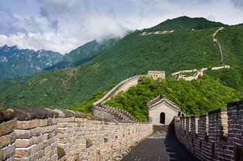 Landscape Travel Photograph: Great Wall at Mutianyu by Nat Coalson